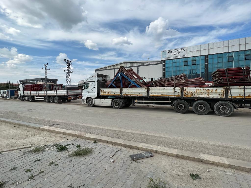 AFYON'A C TİPİ 2.EL KİRALIK TÜNEL KALIP MALZEMESİ SEVKİYATIMIZ
