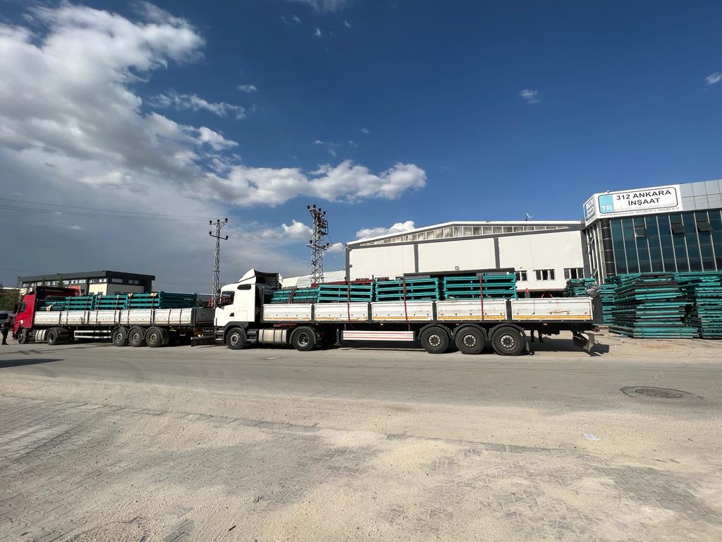 KASTAMONU MERKEZE DK TİPİ TÜNEL KALIP MALZEMESİ  VE ÇALIŞMA AKSESUARLARI SEVKİYATIMIZ.