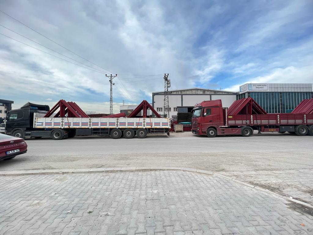 ADIYAMAN/GÖLBAŞI'NA A TİPİ TÜNEL KALIP İSKELESİ SEVKİYATIMIZ.